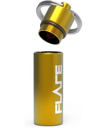 Flare Audio Capsule Yellow - Waterproof Keychain | Lightweight Aluminum & Robust Design for International Shipping - Buy Online on GoSupps.com