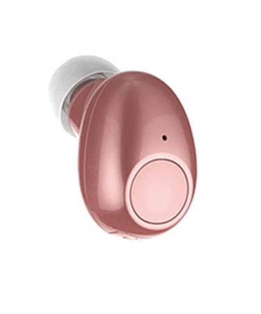 NVAHVA Single Bluetooth Earpiece10 Hrs Playtime,Wireless Headphone, Mini Bluetooth Headset Hands-Free Car Earphone,Cell Phone Bluetooth Earbud for iOS Android Smart Phones PC TV Audiobook (Pink) Pink (gold rose)