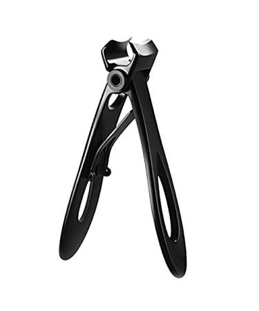 Qyrugcxs Nail Clipper Set Thick Toenail & Fingernail Cutter with Wide Jaw Opening Stainless Steel Nail File Ingrown Manicure Pedicure Kit for Men & Women Black