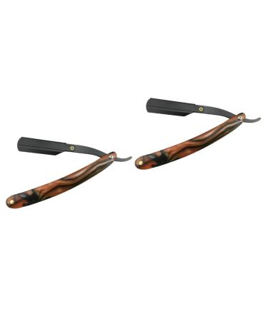 Angoily 2pcs Cutlery Holder Safe Razor Shaver Manual Bamboo