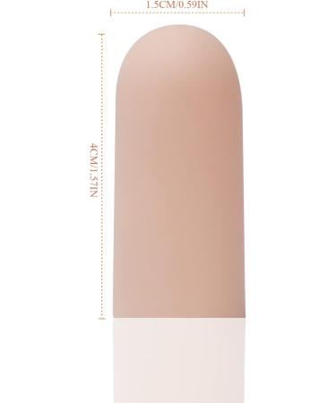 12 Gel Toe Sleeves Corn Cushion Silicone Protectors for Corns, Blisters, & Hammer Toes - Beige - Buy Online on GoSupps.com