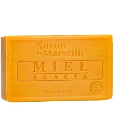 Le Chatelard 1802 Marseille soap 4 x 100 grams in scents sandalwoodcitrusolivehoney - Buy Online on GoSupps.com