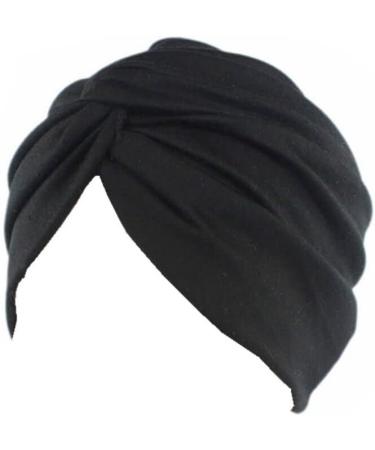 YFJH Chemo Sleep Turban Headwear Scarf Beanie Cap Hat for Cancer Patient Hair Loss - Black - Buy Online on GoSupps.com