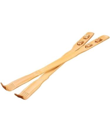 Buy Bamboo Back Scratcher - Traditional Wooden Body Massage Tool for Itching Relief | Perfect Gift for Parents - Buy Online on GoSupps.com
