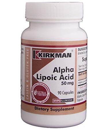 Kirkman Labs Alpha Lipoic Acid 50 mg 90 Capsules