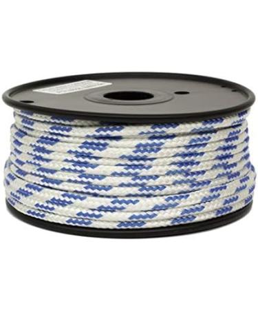 California Cordage 3/8 x 100 ft White Polyester Rope w/ 4 Blue Tracers - Low Stretch & Multipurpose - Buy Online on GoSupps.com