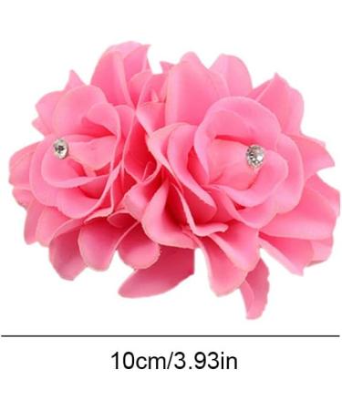 Flower Hair Clip Rose Hair Clips Hair Hairpin for Women Flower Diamond Hair Accessories Boho Bride Hairpins Headpiece for Girls Wedding 6 Pieces White - Buy Online on GoSupps.com