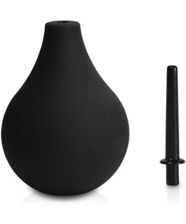 Silicone Ear Suction Bulb Syringe for Gentle Ear Cleaning - 224ml Black Ear Wax Removal Tool for Adults - Buy Online on GoSupps.com