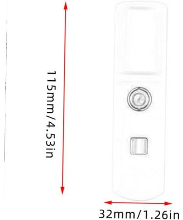 LALADEFIEE 1pc Sprayer Hydrating Humidifier Mini Desk Humidifier Handheld Humidifiers Office Humidifier White - Buy Online on GoSupps.com