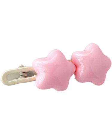 XIAHIOPT Clip Star Shape Duckbill Hairpin Hair Clip for Ponytail Bangs Hairpins for Teenagers Child Pink hairpin - Buy Online on GoSupps.com