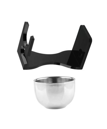 Frcolor 4 sets Razor Set husband Gifts Shaving foam shell holder for shaving rack shaving brushes shaving razor shell shaving stand and bowl acrylic deliveries multifunction dad different colors x 4 pieces 12x7.2cmx4pcs