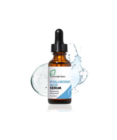 Eternal Glow Hyaluronic Acid Serum with Nourishing Botanicals Intense Hydration for Plump Radiant Skin Best Face Serum for Anti Aging Skincare + Skin Barrier Support