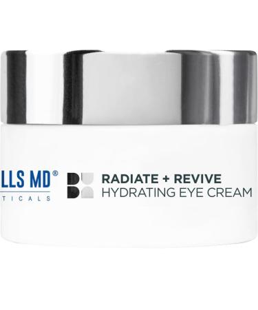 Radiate + Revive Hydrating Eye Cream- Rejuvenate Tired Eyes w/Algae to help Sagging Hollowing & Wrinkles- Lift Eyes Firm Skin Plump Complexion w/Antioxidants and Pearl Powder
