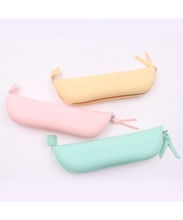 Travel Makeup Brush Holder | Silicone Cosmetic Brush Case with Zipper | Large Pink Makeup Bag - Perfect for Daily Use & Gifts - Buy Online on GoSupps.com