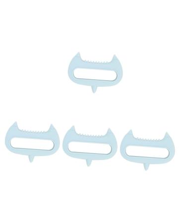 Magiclulu 4 pieces acupuncture massage device Hand massager scalic scratches silicone massage device for the head head massage device made of silicone guasha tool made of silicone massage tab pebble gel care