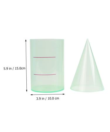 Healeved 2 STK Cylinder Cone Educational Model - Math Teaching Device & Demonstrator Toy | Perfect for Geometry Learning - Buy Online on GoSupps.com