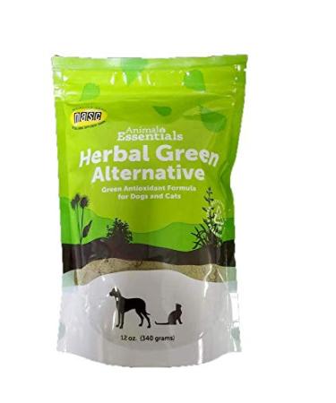 Animal Essentials Herbal Green Alternative Antioxidant for Dogs and Cats, 10.6 oz - Made in USA Certified Organic Herbs and Spirulina