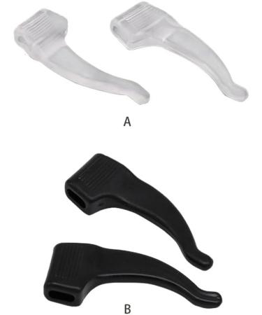 Buy 2x Silicone Ear Hooks for Glasses - Non-Slip Accessories for Safe Wear | Clear PVC - Buy Online on GoSupps.com