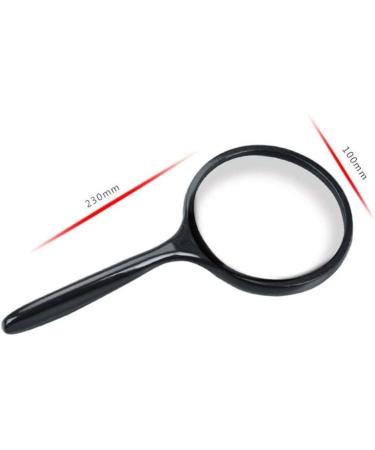 100mm Glass Optical Glass Engineering Plastic Handheld HD Large Mirror 5X Old People Student Child Learn Reading Good Times - Buy Online on GoSupps.com