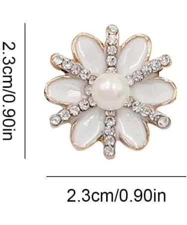CLSSLVVBN 2 Pieces Hairpin Elegant Headdress Shiny Rhinestones Delicate Pearl Flower Buckle Hair Accessories for Wedding Pearl Snowflake - Buy Online on GoSupps.com