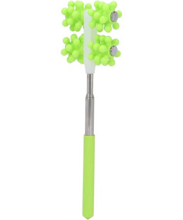Telescopic Roller Massager for Sore Muscles | Pain Relief Back Roller | Adjustable Length | Solid & Stable | Green Massage Tool - Buy Online on GoSupps.com