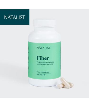 NATALIST Psyllium Husk Supplement 2 175mg - Pregnancy-Safe Prebiotic for Digestive Wellness - Colon & Gut Health Support - Gluten-Free - 120 Capsules - Buy Online on GoSupps.com