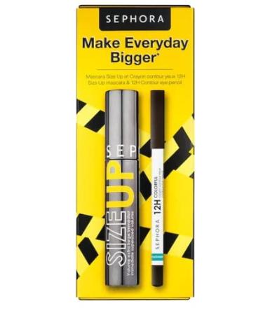 Sephora Make Everyday Bigger Size Up Mascara and !2H Contour Eye Pensil Set