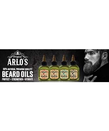 Arlo's Beard Oil 4 Pack - Nourishing Argan Tea Tree Vitamin E & Coconut | Premium Grooming for Men - Buy Online on GoSupps.com