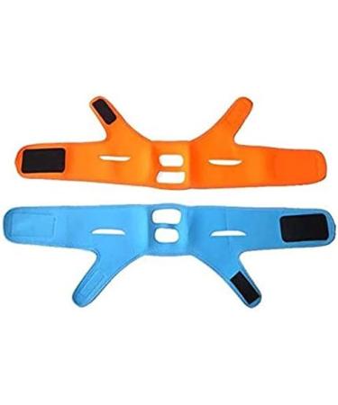 QZMX Face-Lift Belt V-Line Chin Cheek Slimming Strap | Anti Wrinkle Bandage for Sagging Facial | Double Chin Care & Skin Lifting Firming Belt - Blue - Buy Online on GoSupps.com