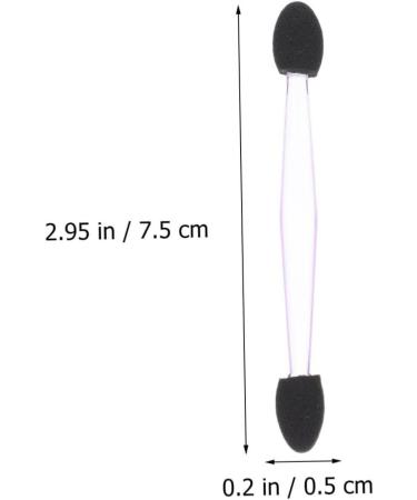 NOLITOY 100pcs Eye Shadow Stick Eyeshadow Eye Makeup Tools Cosmetic Woman Makeup Tools Make up Makeup Stick 7.5x0.5cm Black - Buy Online on GoSupps.com