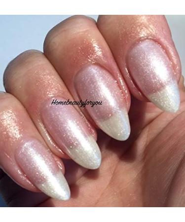 Bluesky Nail Gel Polish White Pearl Shimmer Glimmer A46 UV LED Soak Off 10ml - Buy Online on GoSupps.com