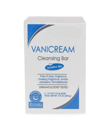 Vanicream Cleansing Bar 3.9 Oz (110 G) Pack of 2 - Gentle Cleansing Bar by Vanicream Fresh - Buy Online on GoSupps.com
