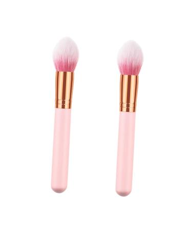 BELLIFFY 2pcs Powder Brush Makeup Brushed Cosmetic Brush Makeup Brushs Makeup Brush for Woman Wooden