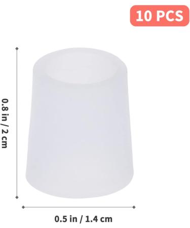 Rosenice Gel Toe Caps for Pain Relief - 5 Pairs (White) | Comfort & Support | International Shipping - Buy Online on GoSupps.com