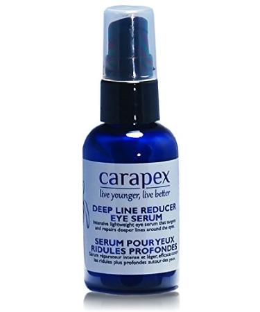 Carapex Deep Line Eye Serum  for Puffy Eyes  Bags  with Caffeine  Aloe Vera  Cucumber Extracts  Peptides  Lifting  Firming  Unscented  Cruelty Free (Single)