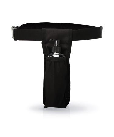 Massage Oil Bottle Cream Lotion Holster Single Bottle Adjustable Practical Professional Massage Therapist Lotion Tools Belt (Bag Only)(One Bottle Black)