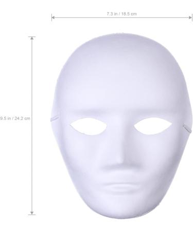 Buy Ifundom DIY Full Face Mask - 12 Paintable Paper Masks for Creative Projects | White Paper M ch Hand-Painted Opera Masks - International Shipping Available - Buy Online on GoSupps.com