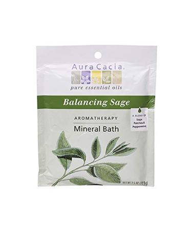 Aura Cacia Balancing Sage Aromatherapy Mineral Bath | 2.5 oz. Packet - Buy Online on GoSupps.com