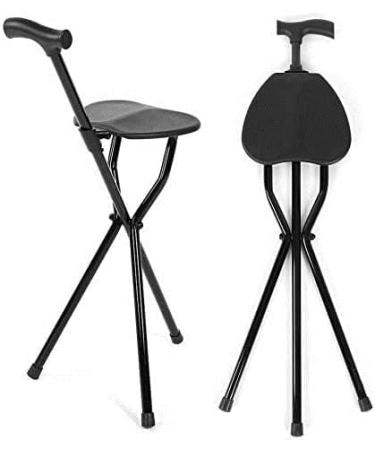 Walking Stick with Seat Garden tool parts Foldable Crutch with Seat 3 Legs Handle Cane Walking Stick Unisex for Elderly Household tool parts for Elderly Gift Selfless dedication - Buy Online on GoSupps.com