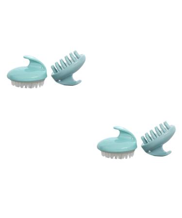 Beavorty 4 piece of hair scalp massage devices for the scalp hair shampoo brushes scalp brushes hair washing brushes shampoo brush head skin massage devices thorough cleaning massage comb