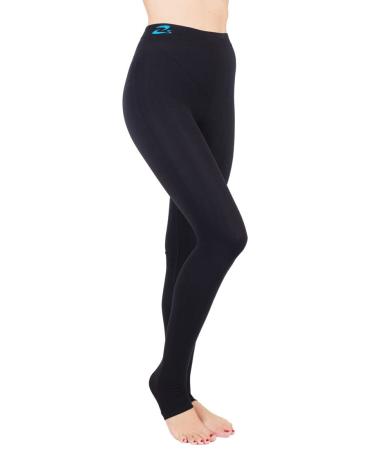 Czsalus long tights slim compression (flat texture K2 leggings 25-30 mmHg) Support lipedema lymphedema pots black XS - Buy Online on GoSupps.com