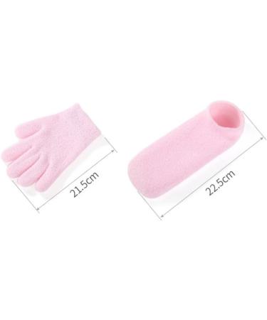 POPETPOP 1 Pair Invisible Socks Womens Socks Non Skid Socks Thick Socks Lotion Socks Silk Socks Slipper Socks Foot moisturising Socks Features Socks for Women Toe Socks Miss Heel Non-Slip 22.5*8cm - Buy Online on GoSupps.com