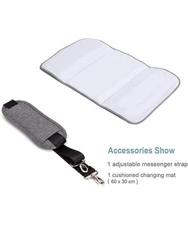 Lekebaby Diaper Bag Tote with Changing Pad - Large Travel Baby Bag for Mom and Dad - Grey - Buy Online on GoSupps.com