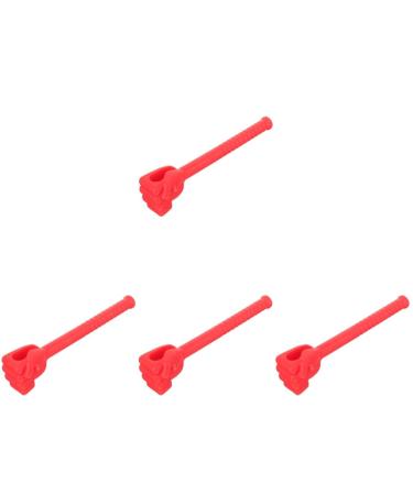 Inoomp 4 pieces meridian hammer muscle rollerstock meridian hammer massage device hammer massager for deep fabric manual back massage device connectable pebbles