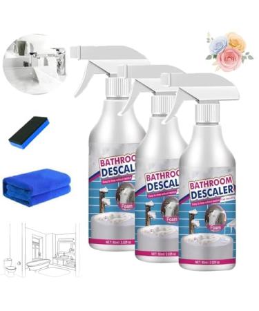 Acssart Bathroom Descaler Cleaner Bathroom Descaler Stubborn Stains Cleaner Acssart Foam Cleaner Bathroom Bathroom Descaler Foam Cleaner Multipurpose Bathroom Foam Cleaner (3pcs)