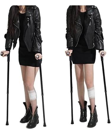 Forearm Crutches(2 Units) Lightweight Arm Cuff Crutch Ergonomic Adjustable Aluminum Crutches Great for Travel or Work (Color : Silver) Prosperous - Buy Online on GoSupps.com