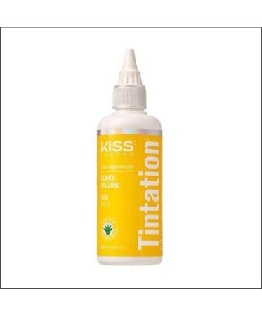 Kiss Tintation Semi Permanent Hair Colour With Argan Oil Aloe Vera - Neon Orange - Buy Online on GoSupps.com