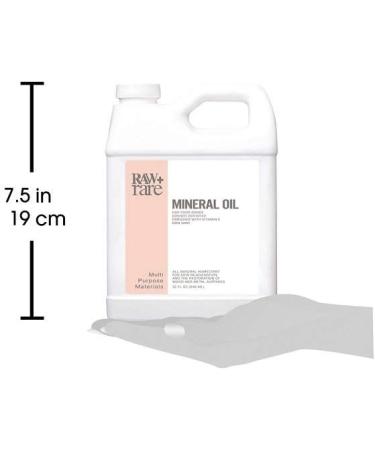32 oz Food Grade Mineral Oil for Cutting Boards, Butcher Blocks & Kitchen Tools - Vegan and Safe for Wood/Bamboo - by Raw Plus - Buy Online on GoSupps.com