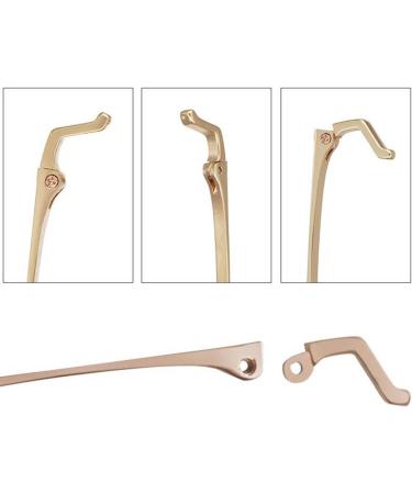 Dookaa Glasses Brackets - Metal Spare Parts for Sunglasses Repair - 1mm Double Tooth Spacing - Black - Shop Internationally! - Buy Online on GoSupps.com