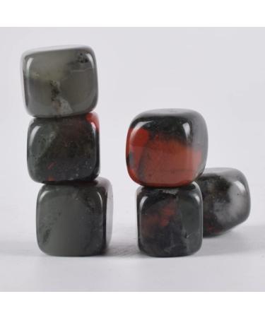 230 g Blooded Japser Tumbled Stone Irregular Polishing Natural Rock Cube Bead ChakraHome Decor Feng Shui Art Specimen Stone Crystal Reiki - Buy Online on GoSupps.com